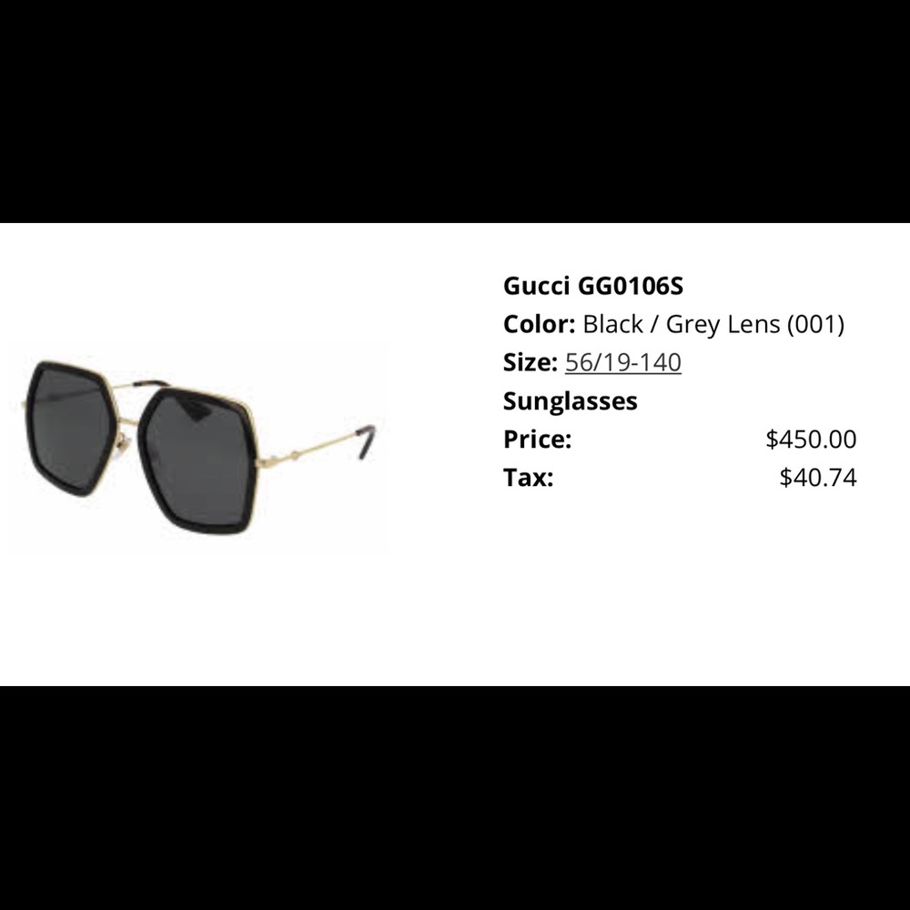 Gucci women’s sunglasses. Brand new!